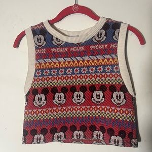 Mickey Mouse Disney Jacquard Top